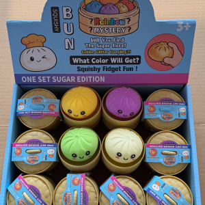 5.5cm Colorful Expression Squishy Bun