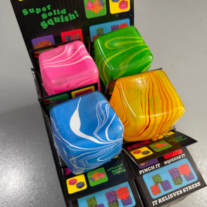 5cm Boxed Marble Ice Cube Stress Toy