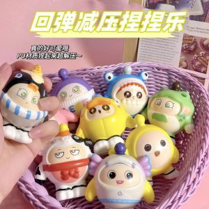 Colorful Slow Rebound Egg Waffle Squishy