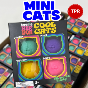 Mini TPR Cat Squishy Set