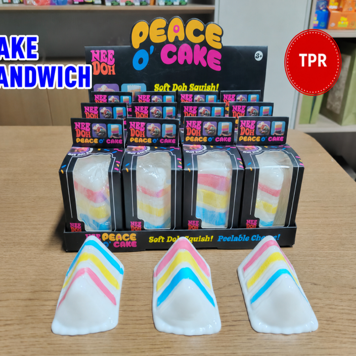 TPR Peace Cake Sandwich Squishy
